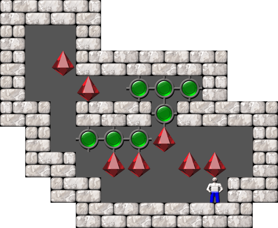 Sokoban Mass Remodel level 1738